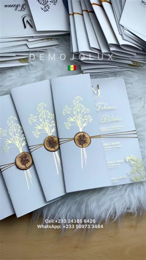 Luxury Transparent Invitations with Wax Seal for Events