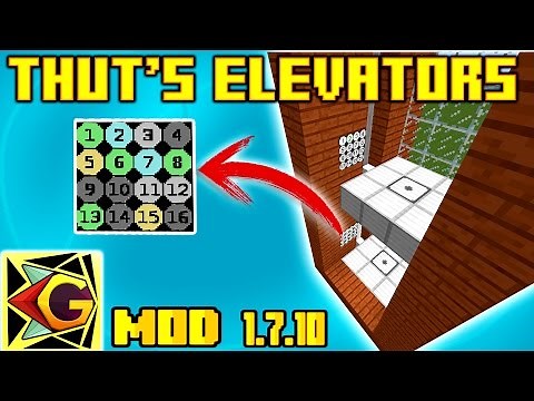 Increíble Elevador Para Tus Casas | Thut's Elevators | Para 1.7.10 En Español | Mod Tutorial
