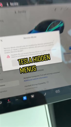 Exploring Tesla's Hidden Service Mode Menus