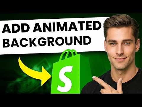 How To Add Animated Background In Shopify (FAST & EASY)