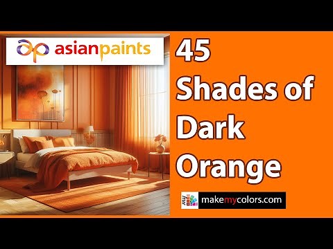 Exploring 45 Dark Orange Paints of Asian Paints | Rich Tones & Design Inspiration #asianpaints