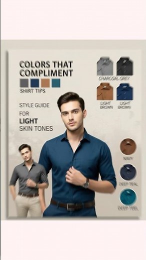 Best Colors for Men with Light Skin Tone | Men Fashion Tips #mensfashion #menswear #fairskintips