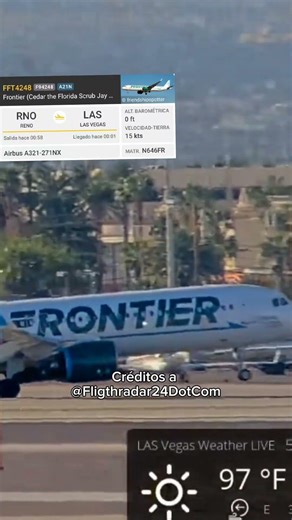 A321 Frontier N646FR En LAS #plane #airplane #planespotting #flightradar24 #aviation #aviación