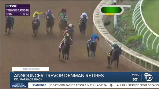 And away he goes: Legendary Del Mar race caller retiring after 40 years