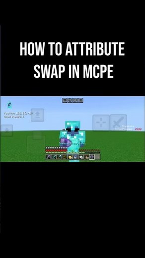 how to attribute swap in mcpe #mcpe #attributeswap #pvp #bedrockedition #gaming