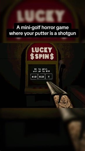 minigolf was already stressful enough #indiegame #newgame #horrorgame #gameplay