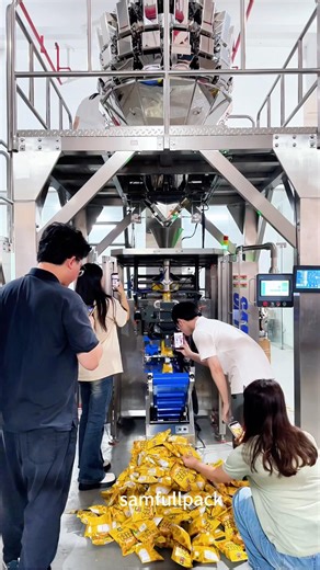 120 bags/numb snacks packing machine,food high speed automatic packaging machine #snacks #food