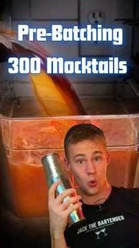 Pre batching 300 mocktails for a wedding #fyp #shorts #mocktail #mixology #cocktail #bartender