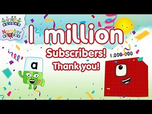 1 Million Subscriber Special! | Learn to Read & Count | ‪@Blocks-Universe‬