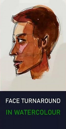 Profile Face Watercolour Basics 🎨 | Easy Beginner Tutorial