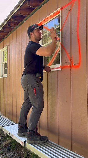 Bigger Window! How to reframe a window opening for a new 58x48 Pella ... | Winnidesigns