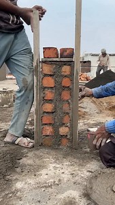 New techniques of parapet Pillar Plastering 😳 | Build perfect