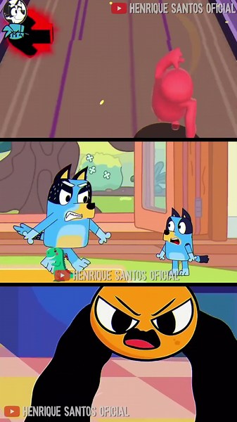 FNF Music Dash CanCan Song But Bluey & Bingo FNF Animation #fnf #bluey #pibby