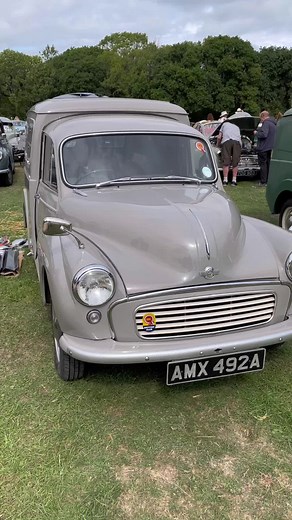 Morris Minor Cars, Vans, and Pickups Exquisite Display at Isle of Wight Steam Railway Rally