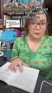 9.5K views · 195 reactions | Two different types of torn page repairs! | Heather • The Contoured Librarian | Facebook