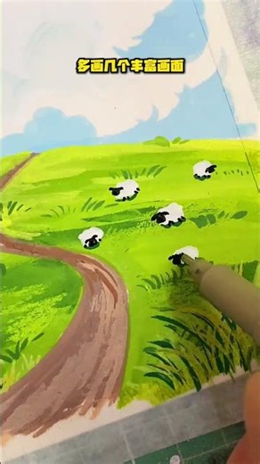 A landscape painting tutorial for beginners that you can master at a glance. Miss it and y