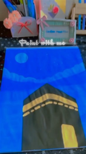 kaaba painting 🕋 | Beautiful kabah painting #holyplace #allah​ #art​ #viral #ytshorts #shorts​ #diy