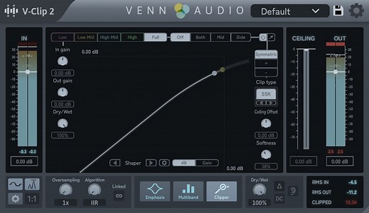 Venn Audio releases V-Clip 2 clipper effect plugin