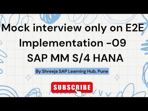 Mock interview only on E2E Implementation | SAP MM | Best SAP Courses in Pune