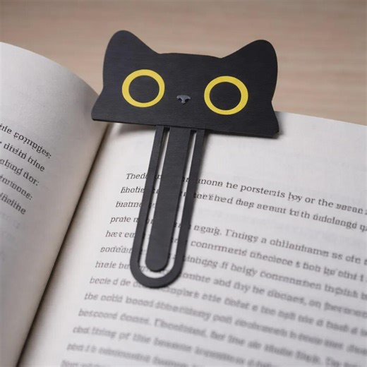 Black Cat Bookmark STL File for 3D Printing, Cute Cat Book Marker, Cat Lover Reading Accessory, Printable Bookmark - Etsy