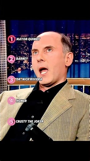 Ranking Dan Castellaneta's Simpsons Impressions Which one do you like best? #youtubeshorts