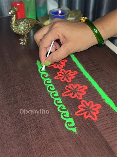 Simple Pooja Room Kolam for Peaceful Mornings