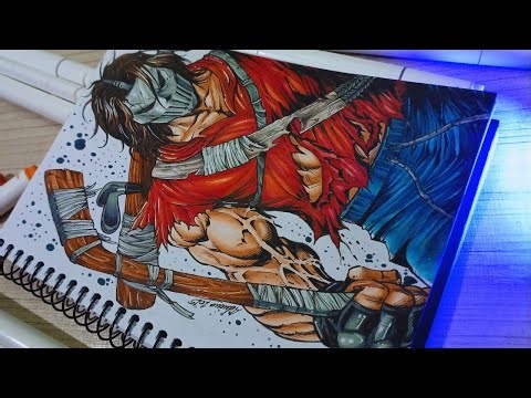 Desenhando Casey Jones (TMNT) – Fanart completa