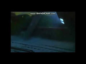 the destruction of the flying kipper crash scene