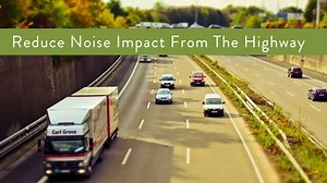 Highway Noise Barrier Walls Reduce Noise Impact