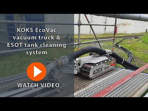 KOKS EcoVac vacuum truck & ESOT tank cleaning robot | KOKS Robotics