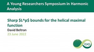 David Beltran - Sharp $L^p$ bounds for the helical maximal function