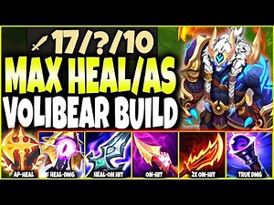 MOST GAME BREAKING VOLIBEAR BUILD EVER ~ MAX AP HEAL/ATTACK SPEED 🔥 LoL Top Volibear s12 Gameplay