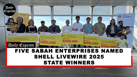 2.2K views · 22 reactions | WATCH: Five enterprises were named Sabah winners in the Shell LiveWire Malaysia 2025 challenge following the State finals at Plaza Shell on Saturday. The winning enterprises are Crates Studio, Live2Learn Ideas, Nella Odella, Rafa F&B Enterprise and Waig Consultancy Sdn Bhd. REPORT: https://www.dailyexpress.com.my/news/261855/five-sabah-enterprises-named-shell-livewire-2025-state-winners/ | Daily Express Malaysia | Facebook