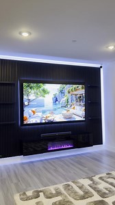 71K views · 485 reactions | Custom-made TV Walls — done fast, clean, and with a wow-effect.  Service radius: Los Angeles to Sacramento to Tijuana  (646) 204-6014 #TVMountLA #CustomTVWall #WestCoastLiving #TVSetup #ModernHomes | Mounting | Facebook