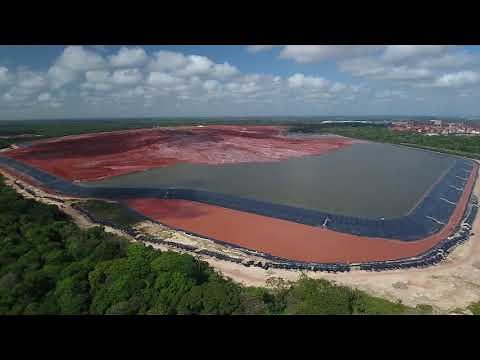 Obras no DRS 1 da Hydro Alunorte, em Bacarena (Imagens de drone: Pedrosa Neto)