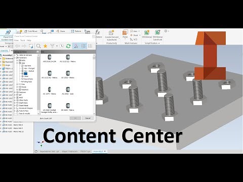 Autodesk Inventor Tuercas Tornillos y elementos comerciales Herramienta HOLE