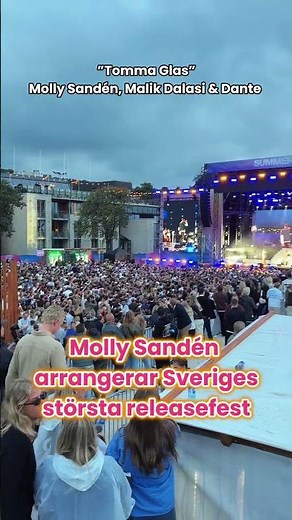 Molly Sandén arrangerar Sveriges största releasefest!🤩 #mollysanden