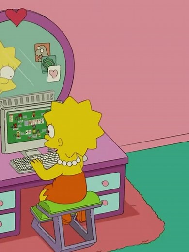 Goodbye😭 - The Simpsons Lisa Bets Her Collage Money On Poker