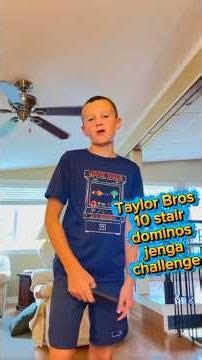 Taylor bros 10 stair dominos challenge