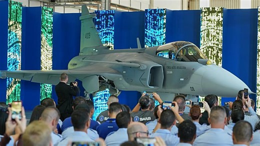 Brazil unveils first locally made supersonic fighter jet