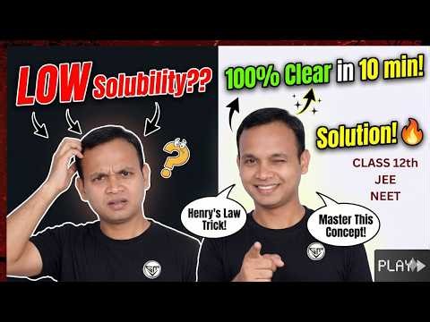 Class 12 Chemistry: Solubility & Factors Affecting Solubility | Gas in Liquid | Chapter Solution