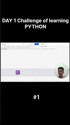 Python Challenge Day 1 🚀| From Zero to Pro – Let’s Begin!" #pythonchallenge #pythontutorial #coding