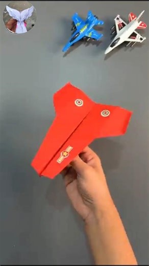 How to fold a new paper flying stunt plane , new homemade origami Paper stunt plane , #shorts #craft