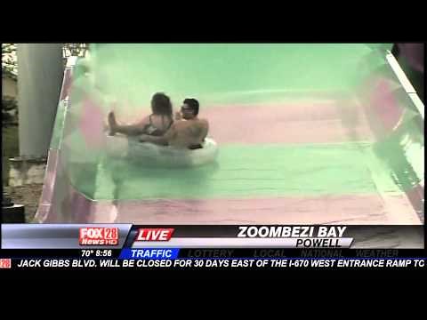 Reporter's Bloodcurdling Scream Going Down Waterslide