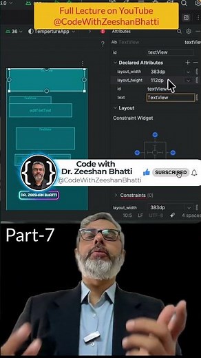 Create Android App in Android Studio Part-7 #android #androidstudio #fyp #coding #appdevelopment