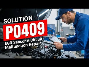 How To Fix P0409 OBD II Error Code - EGR Sensor A Circuit Malfunction Repair