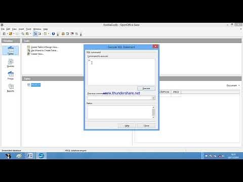 Open Office SQL Commands