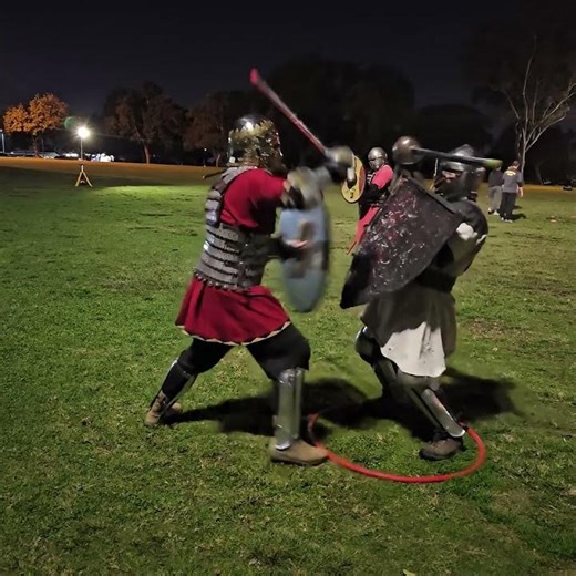 Matt and Chris Ring Training SCA Fight Practice 12 3 25 #sca