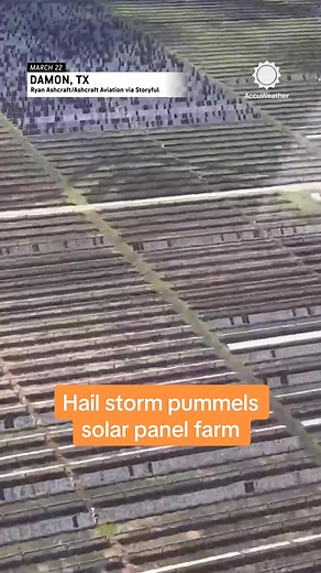 Extensive Damage to Texas Solar Farm from Hail Storm