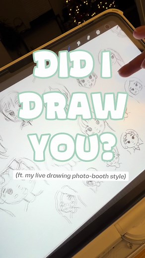 Did I Accidentally Draw You? A Live Drawing Experience